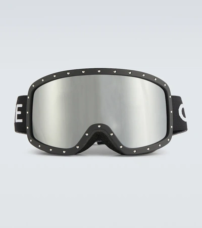 Celine Studded Webbing-trimmed Goggles In Black