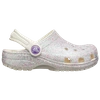 Crocs Girls  Classic Glitter Clog In Oyster/oyster