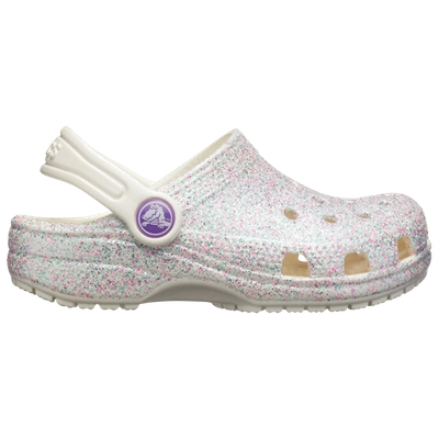 Crocs Kids' Girls  Classic Glitter Clog In Rosa
