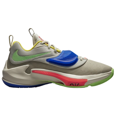 Nike Zoom Freak 3 Basketball Shoes In Grey/green