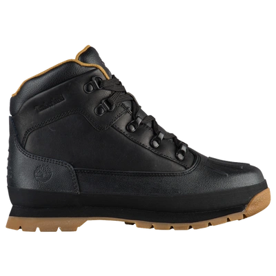 Timberland Kids' Boys  Euro Hiker Shell Toe Boots In Black Full Grain