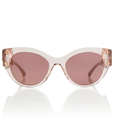 Versace Medusa Acetate Cat-eye Sunglasses In Pink
