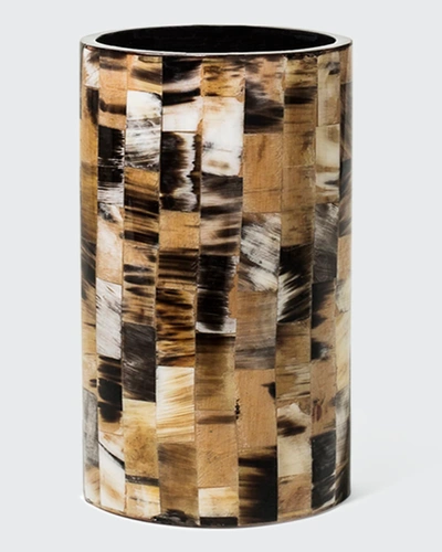 Ladorada Horn Domino 10" Cylinder Vase