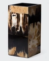 Ladorada Horn Veneer 12" Square Vase