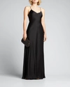 The Row Guinevere Silk-satin Gown In Black