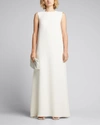 The Row Eno Cady A-line Dress In Off White