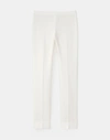 Lafayette 148 Finesse Crepe Bleecker Pant In White