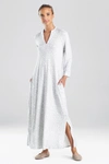 N Natori Natori Wild Instinct Caftan Dress In Silver