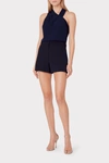 Milly Preston Halter Top In Navy