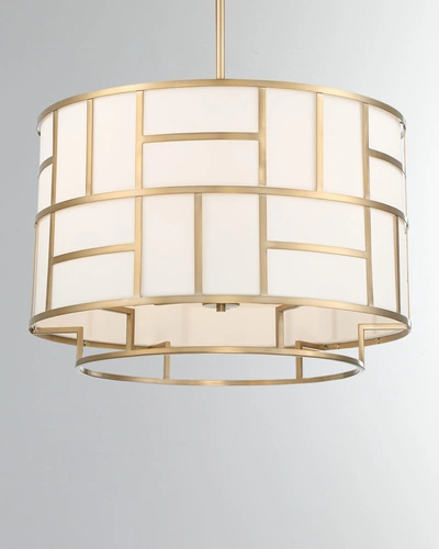 Crystorama 6-light Danielson Chandelier In Vibrant Gold