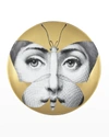 Fornasetti Tema E Variazioni N. 96 Butterfly Face Gold Wall Plate