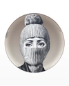Fornasetti Tema E Variazioni N. 160 Balaclava With Pom Pom Platinum Wall Plate