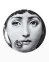Fornasetti Tema E Variazioni N. 137 Face With Flower Wall Plate