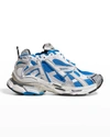 Balenciaga Runner Low-top Sneakers In Navy Wht Blk Gry
