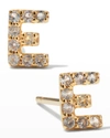 Tai White Sapphire Initial Stud Earring, Single