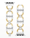 Tory Burch Two-tone Stainless Steel Gemini Link Bracelet For Apple Watch 38mm/40mm