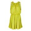 In The Mood For Love Belle Vie Lime Sequin Mini Dress In Lime