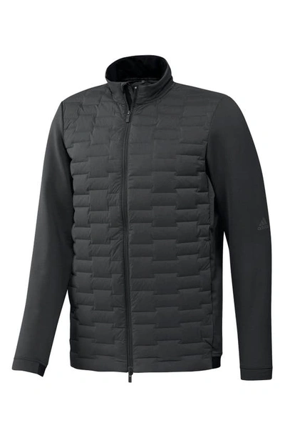 Adidas Golf Frostguard Quilted Down Jacket In Black