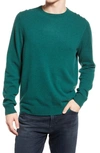 Nordstrom Cashmere Crewneck Sweater In Green Trekking