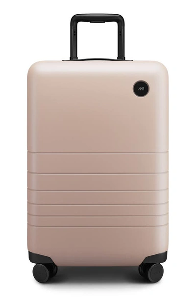 Monos 23-inch Carry-on Plus Spinner Luggage In Rose Quartz