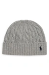 Zzdnu Polo Classic Cable Beanie Polo Ralph Lauren In Andover Heather