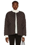 Totême Oversized Quilted Buttoned Jacket In Black