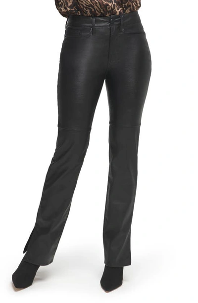 Good American Good Boy Faux Leather Pants In Black