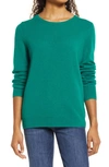 Nordstrom Cashmere Crewneck Sweater In Green Ultra