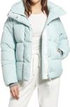 Canada Goose Womens Meltwater Junction Padded Shell-down Jacket L In Meltwater-eau De Fonte
