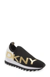 Dkny Azer Sneaker In Black/ White