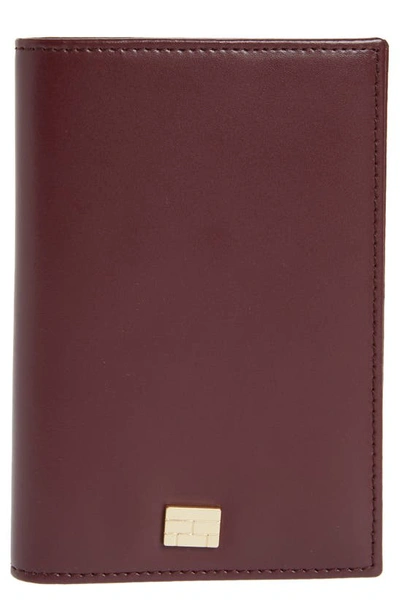 Frame Passport Cover In Oxblood