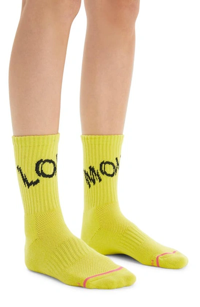 Mother Baby Steps Lom Sulphur/black Loud Mouth Socks In White