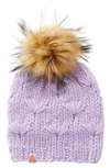 Sht That I Knit The Motley Merino Wool Beanie In Lavender