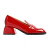 Nodaleto Bulla Babies Patent-leather Platform Mary Jane Pumps In Red