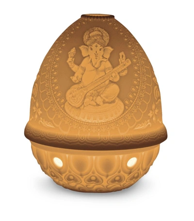 Lladrò Ganesha Lithopane Votive Light In Multi