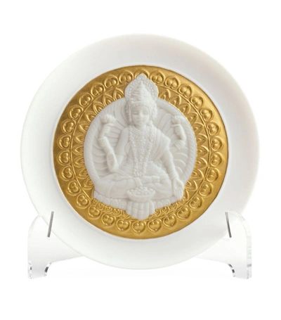 Lladrò Goddess Lakshmi Display Plate In Multi