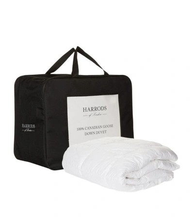 Harrods Of London Super King 100% Canadian Goose Down Duvet (13.5 Tog) In White