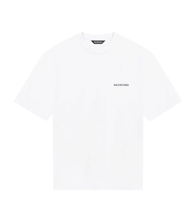 Balenciaga Logo T-shirt In White