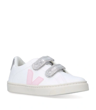 Veja Girls' Esplar Velcro - Toddler, Little Kid, Big Kid In White/silver