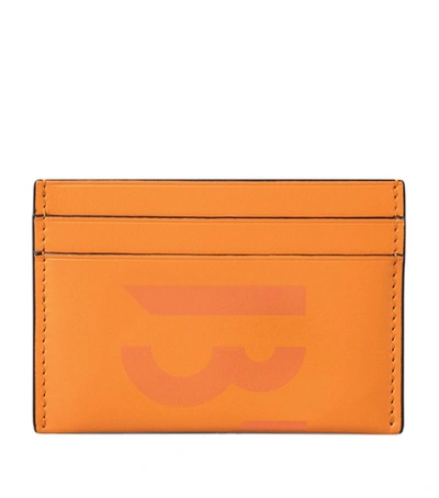 Byredo Leather Logo Card Holder In Orange