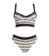 BALMAIN ICONIC STRIPES BIKINI,17482038