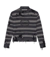 BALENCIAGA BB LAUREL LOGO DISTRESSED SWEATER,17453851