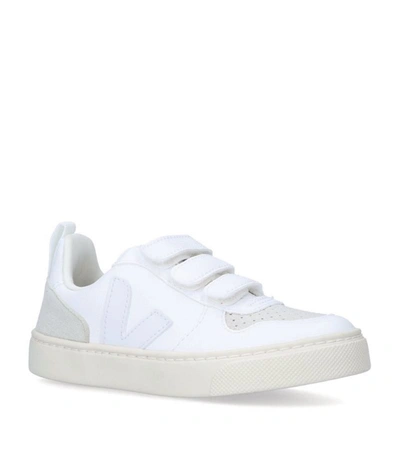 Veja Kids'  Leather V-10 Sneakers In White