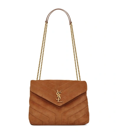 Saint Laurent Small Loulou Shoulder Bag In Beige