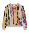 SAINT LAURENT LEOPARD JACQUARD SWEATER,17522450