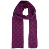 Moschino Women's Wool Scarf  Double Question Mark In Viola