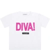 DOLCE & GABBANA WHITE T-SHIRT FOR BABY GIRL WITH LOGO,L2JTBL G7BHA W0800