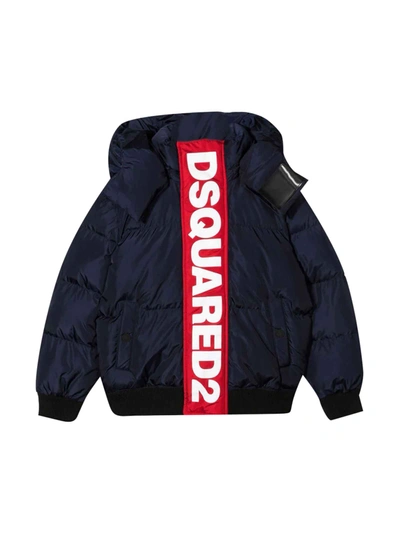 Dsquared2 Blue Teen Down Jacket Unisex