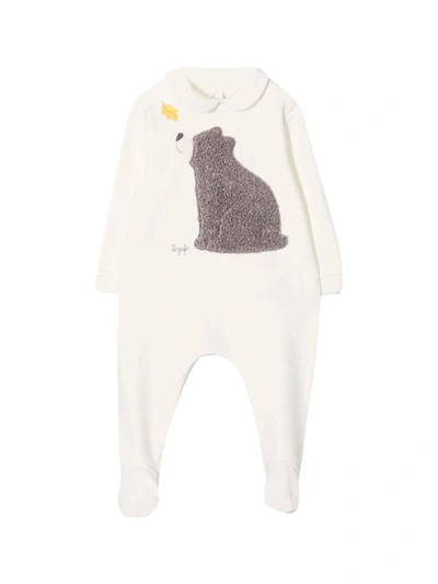 Il Gufo Kids Cream Onesie In Latte/grigio