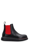 Alexander Mcqueen Chelsea-boots Mit Gummisohle In Black